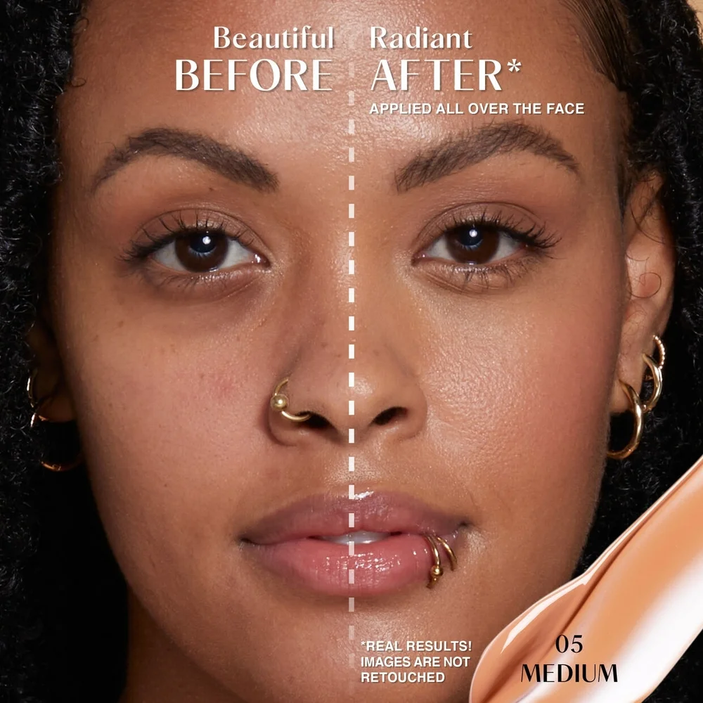 New Glowish Huda Beauty Bright Light Sheer Vegan Concealer Shade 5